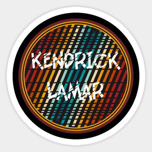 Kendrick Lamar Circle Vintage Sticker